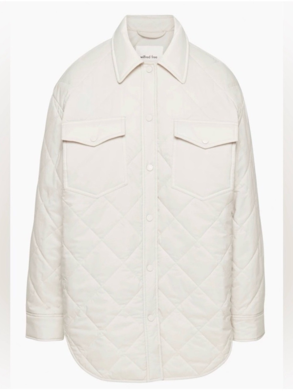 Aritzia Wilfred Free the Ganna Insulated Shirt Jacket in cream XS